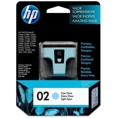 Cartucho Tinta Ciano Claro HP 02 (C8774WL)