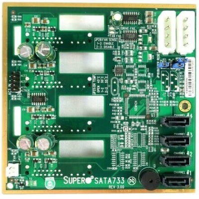 Backplane SUPERMICRO SATA733 4 Portas SATA/SAS (CSE-SATA-733)