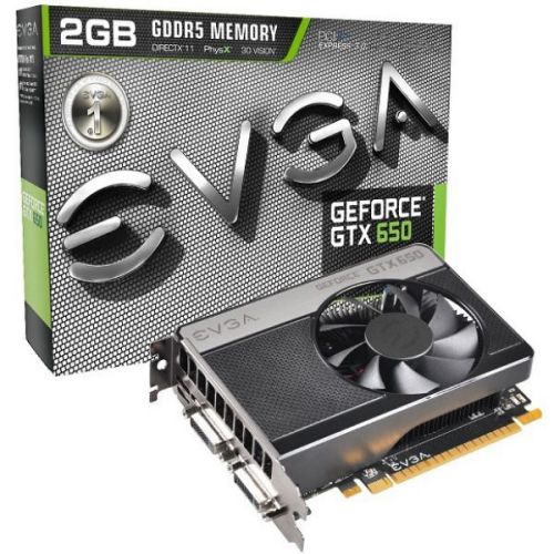 Placa Video EVGA NVidia GeForce GTX 650 2GB DDR5 (02G-P4-2651-KR)