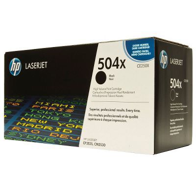 Toner Preto 504X HP Laserjet CP3525/CM3530 (CE250X)