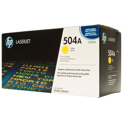 Toner Amarelo 504A HP Laserjet CP3525/CM3530 (CE252A)