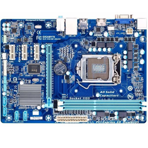 MotherBoard GIGABYTE GA-H61M-DS2H LGA-1155 (H61M-DS2H)